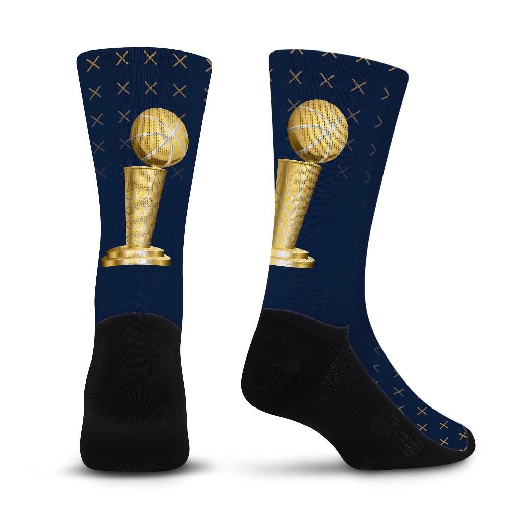 For Bare Feet Denver Nuggets 2023 NBA Champ Socks Denver Nuggets 2023 NBA Champ Socks