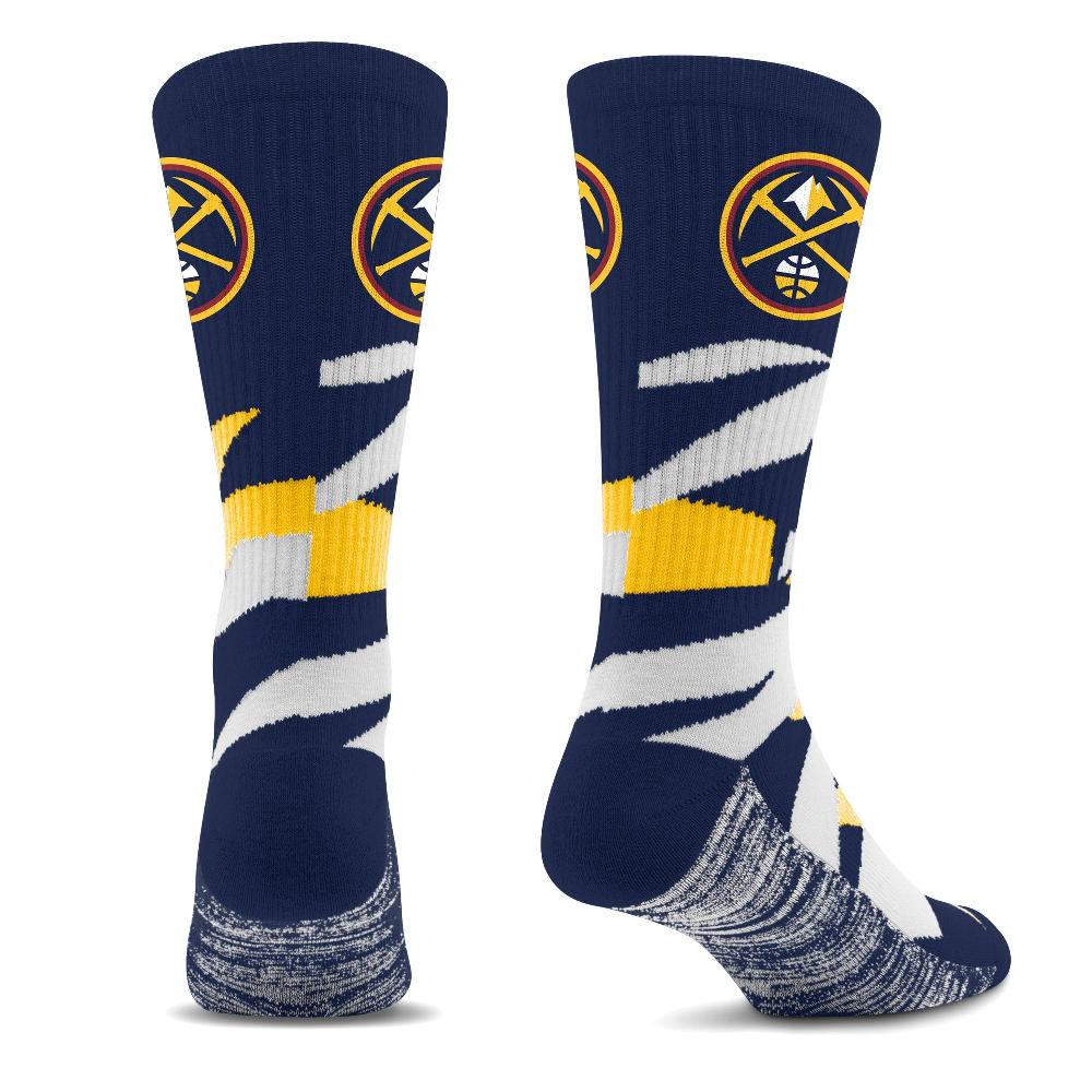 For Bare Feet Denver Nuggets Breakout Premium Crew Socks Denver Nuggets Breakout Premium Crew Socks