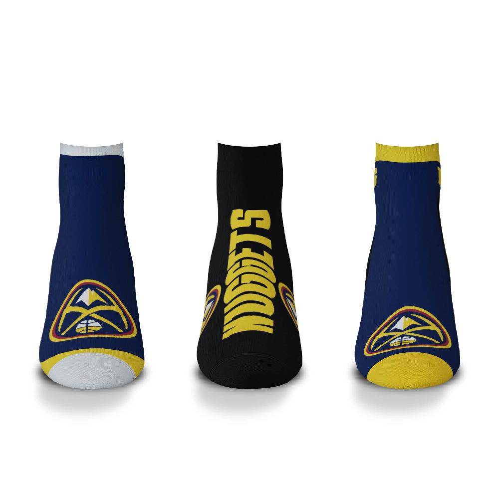 For Bare Feet Denver Nuggets Flash 3 Pack Denver Nuggets Flash 3 Pack