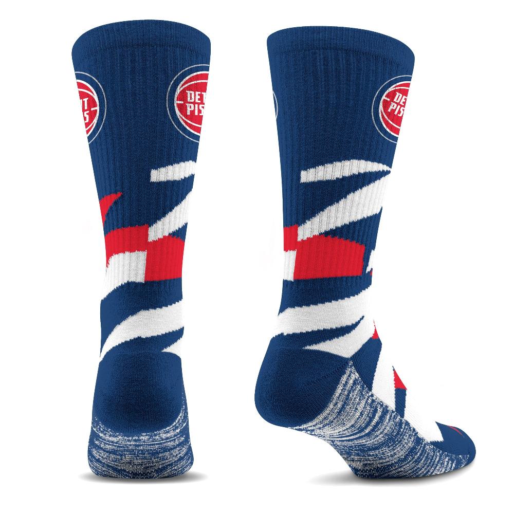 For Bare Feet Detroit Pistons Breakout Premium Crew Socks Detroit Pistons Breakout Premium Crew Socks