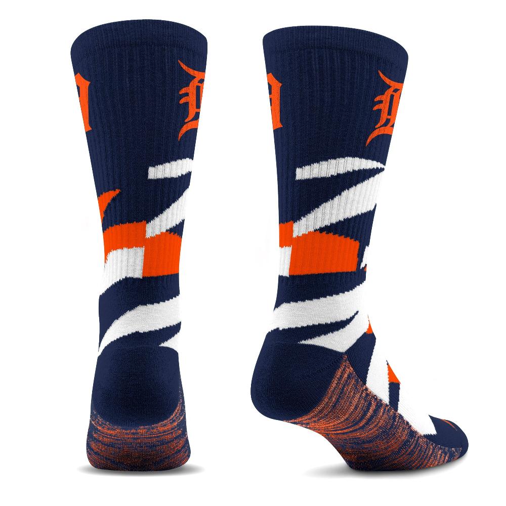 For Bare Feet Detroit Tigers Breakout Premium Crew Socks Detroit Tigers Breakout Premium Crew Socks