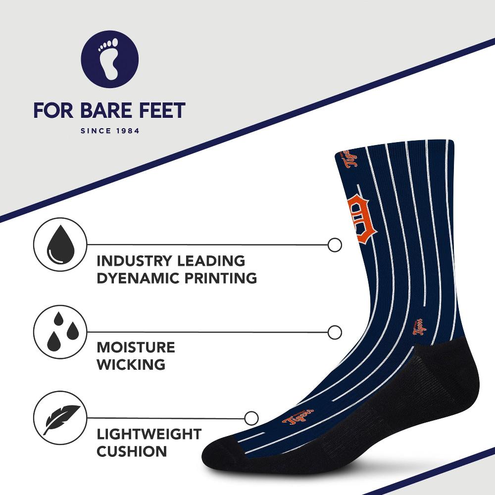 For Bare Feet Detroit Tigers Pinstripe Socks Detroit Tigers Pinstripe Socks