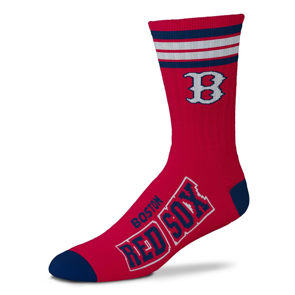 for bare feet Boston Red Sox 4 Stripe Deuce Socks