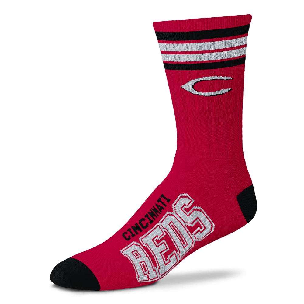 for bare feet Cincinnati Reds 4 Stripe Deuce Socks