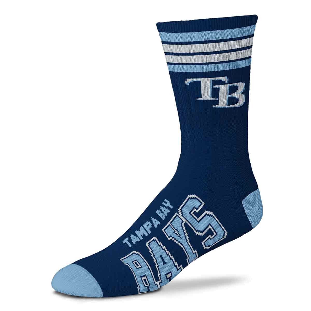 for bare feet Tampa Bay Rays 4 Stripe Deuce Socks