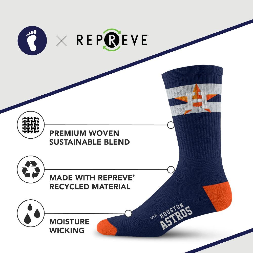 For Bare Feet Houston Astros Legend Premium Crew Socks Houston Astros Legend Premium Crew Socks