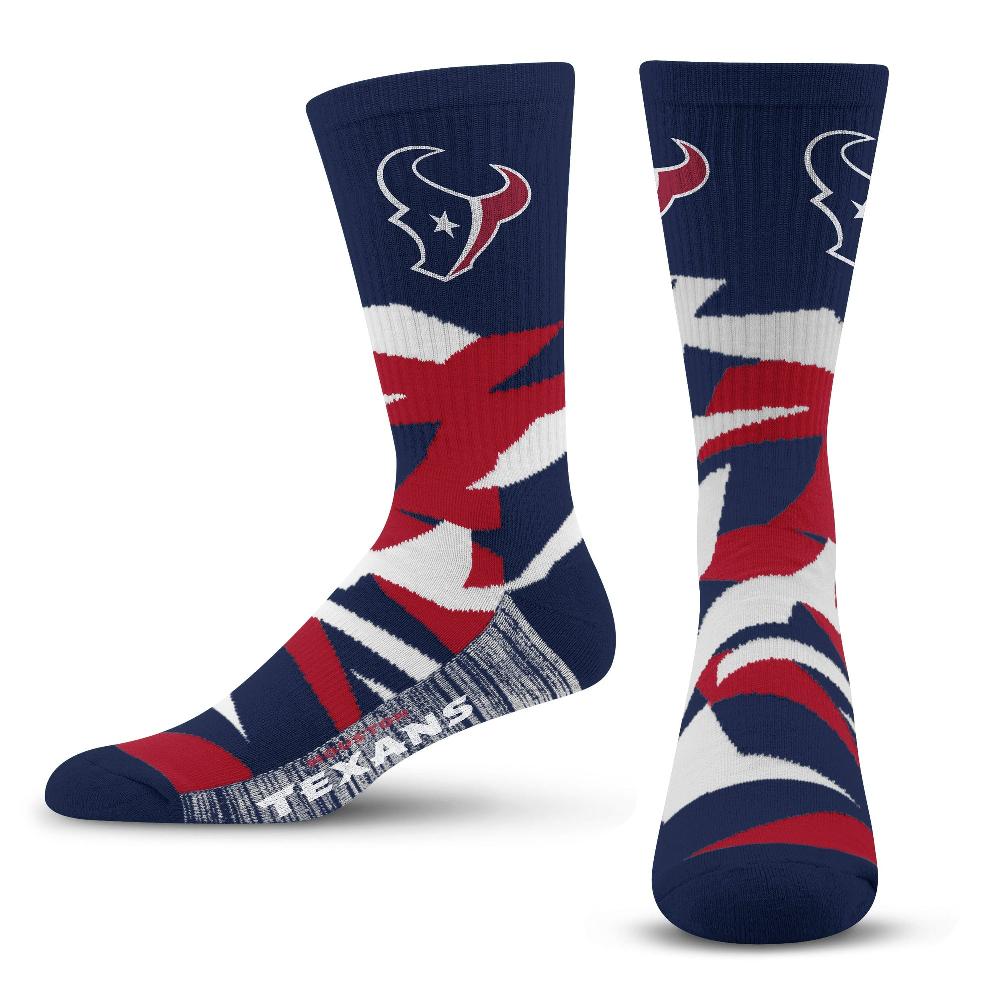 for bare feet Houston Texans Breakout Premium Crew Socks Houston Texans Breakout Premium Crew Socks