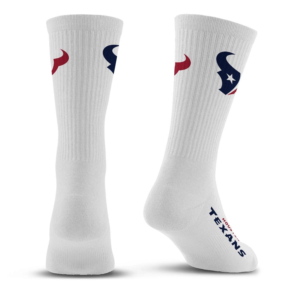 For Bare Feet Houston Texans Refresh Premium Crew Socks Houston Texans Refresh Premium Crew Socks