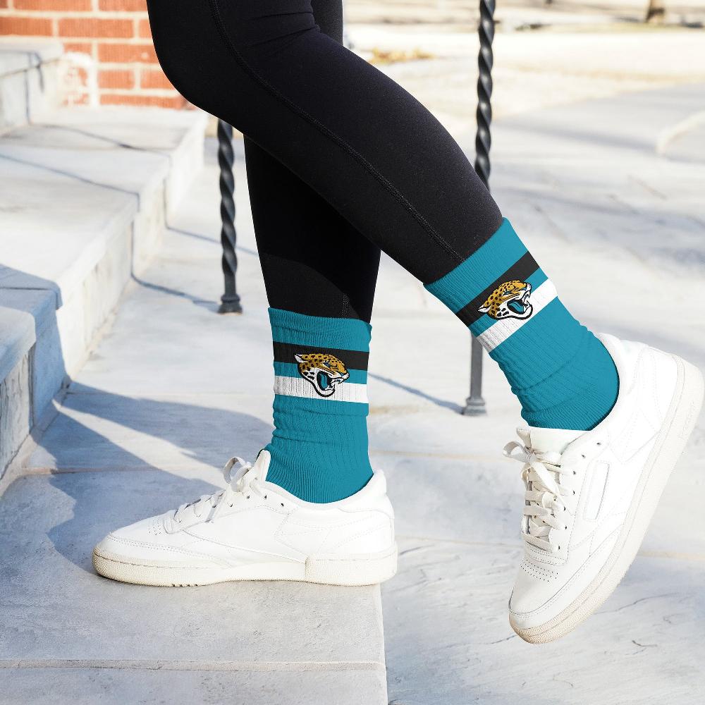 For Bare Feet Jacksonville Jaguars Legend Premium Crew Socks Jacksonville Jaguars Legend Premium Crew Socks