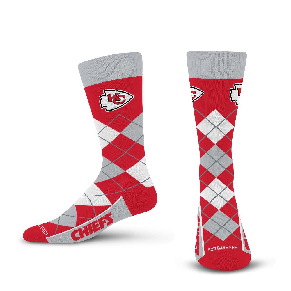 for bare feet Kansas City Chiefs Argyle Remix Kansas City Chiefs Argyle Remix