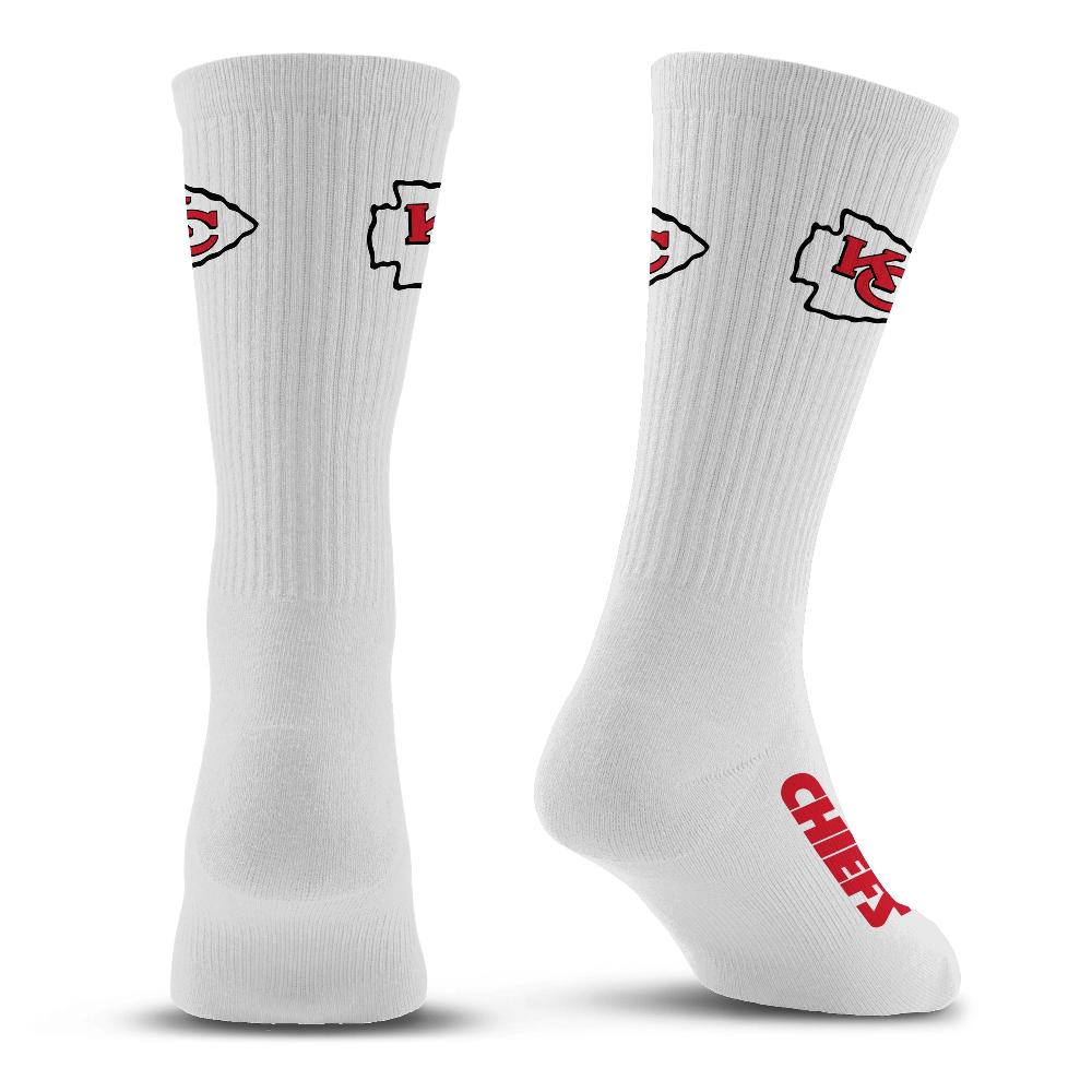 For Bare Feet Kansas City Chiefs Refresh Premium Crew Socks Kansas City Chiefs Refresh Premium Crew Socks