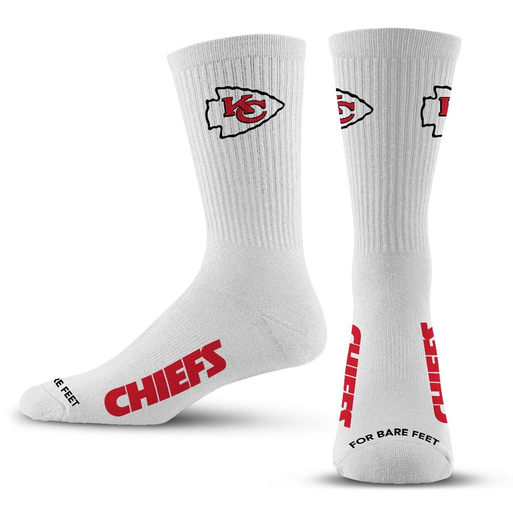 for bare feet Kansas City Chiefs Refresh Premium Crew Socks Kansas City Chiefs Refresh Premium Crew Socks