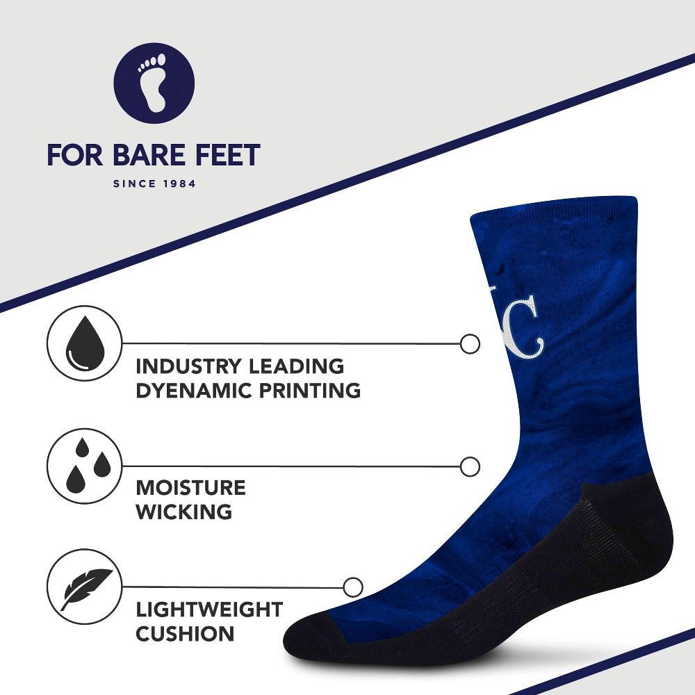 For Bare Feet Kansas City Royals Smoky Haze Socks Kansas City Royals Smoky Haze Socks