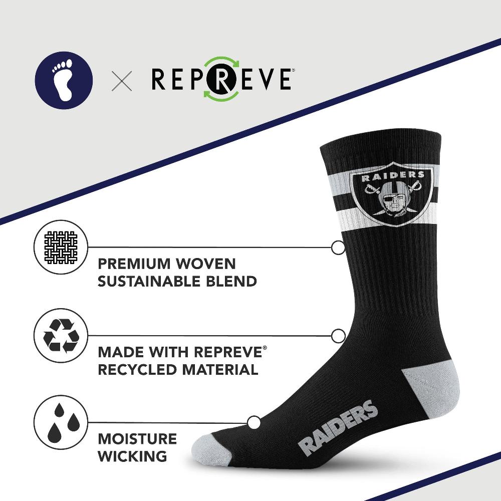 For Bare Feet Las Vegas Raiders Legend Premium Crew Socks Las Vegas Raiders Legend Premium Crew Socks