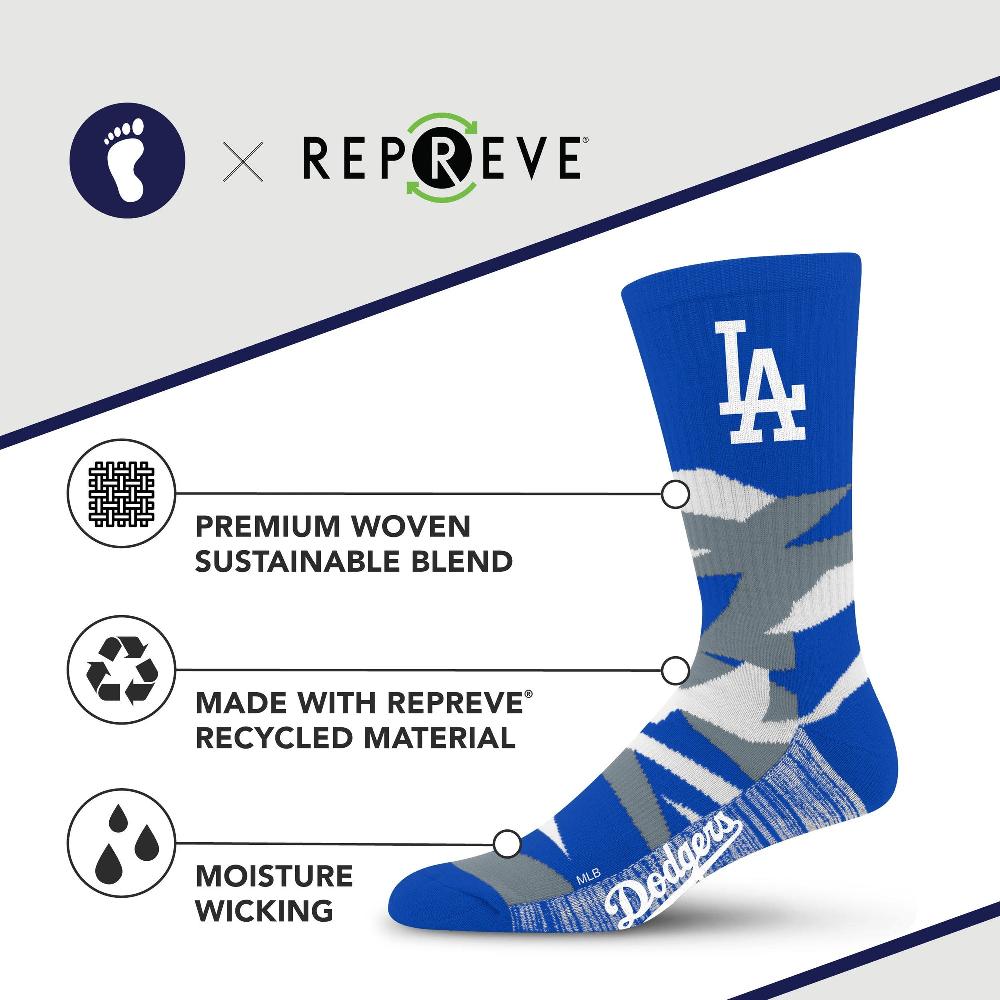 For Bare Feet Los Angeles Dodgers Breakout Premium Crew Socks Los Angeles Dodgers Breakout Premium Crew Socks