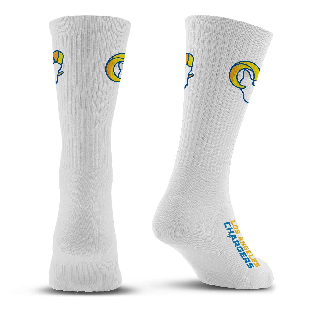 For Bare Feet Los Angeles Rams Refresh Premium Crew Socks Los Angeles Rams Refresh Premium Crew Socks