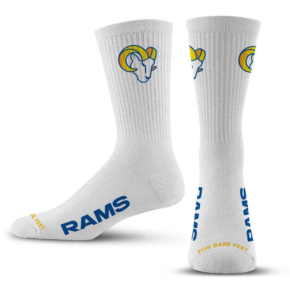 for bare feet Los Angeles Rams Refresh Premium Crew Socks Los Angeles Rams Refresh Premium Crew Socks