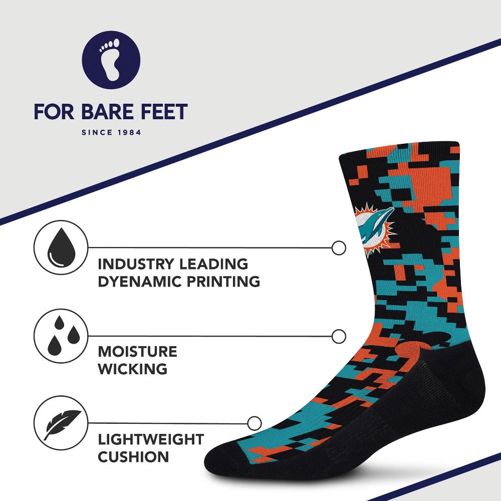 For Bare Feet Miami Dolphins Digi Miami Dolphins Digi