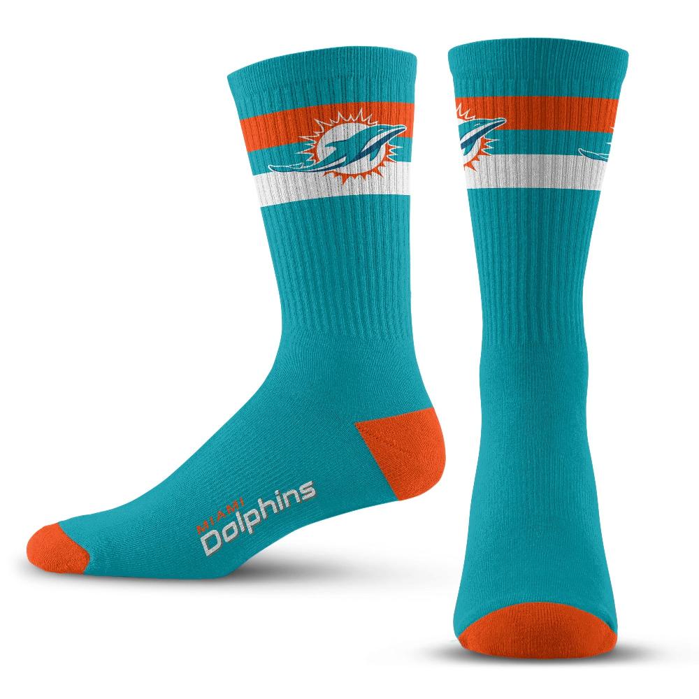 for bare feet Miami Dolphins Legend Premium Crew Socks Miami Dolphins Legend Premium Crew Socks