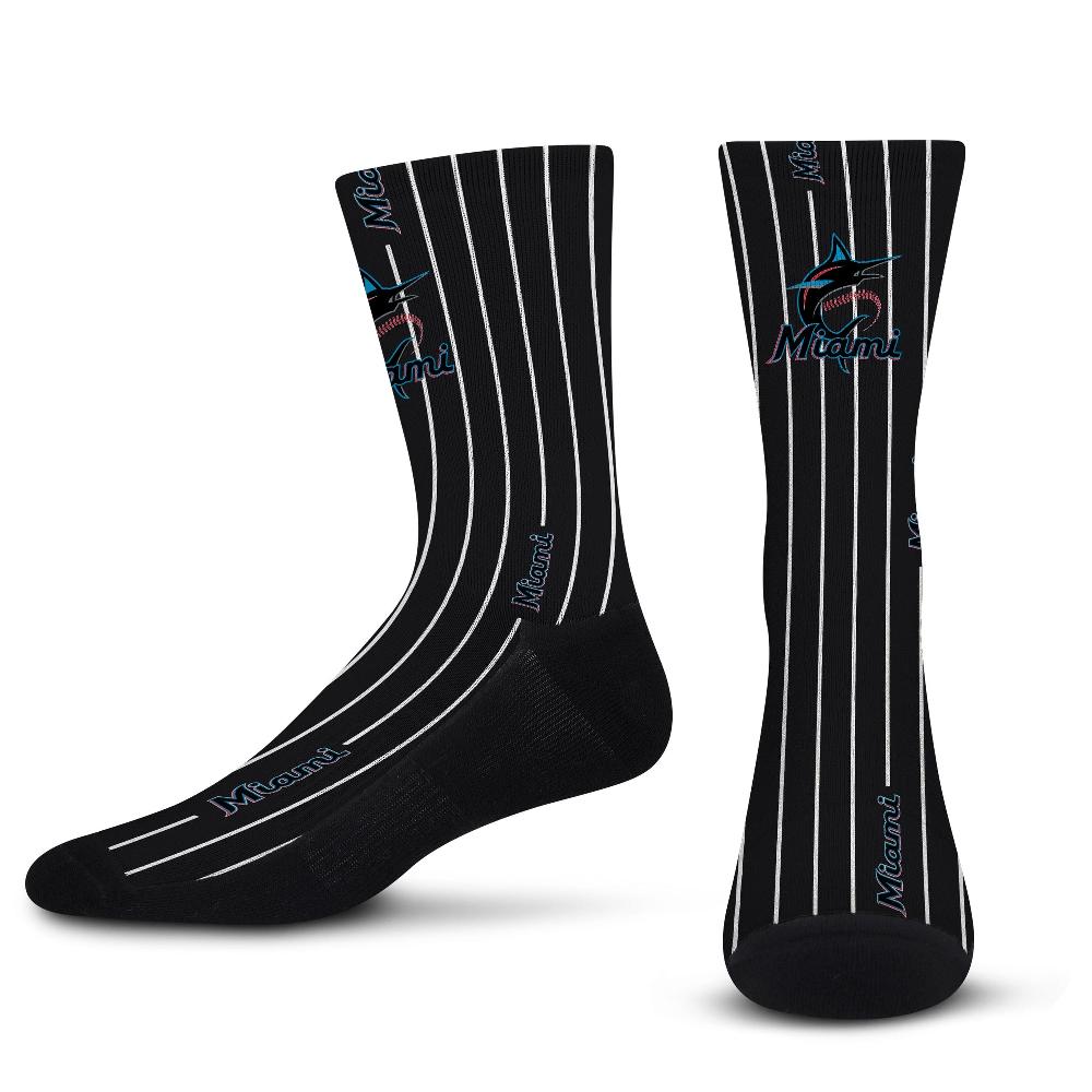 for bare feet Miami Marlins Pinstripe Socks Miami Marlins Pinstripe Socks