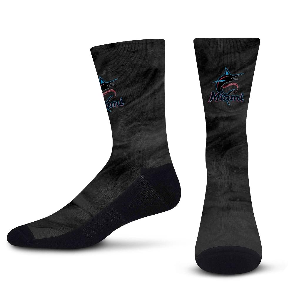 for bare feet Miami Marlins Smoky Haze Socks Miami Marlins Smoky Haze Socks