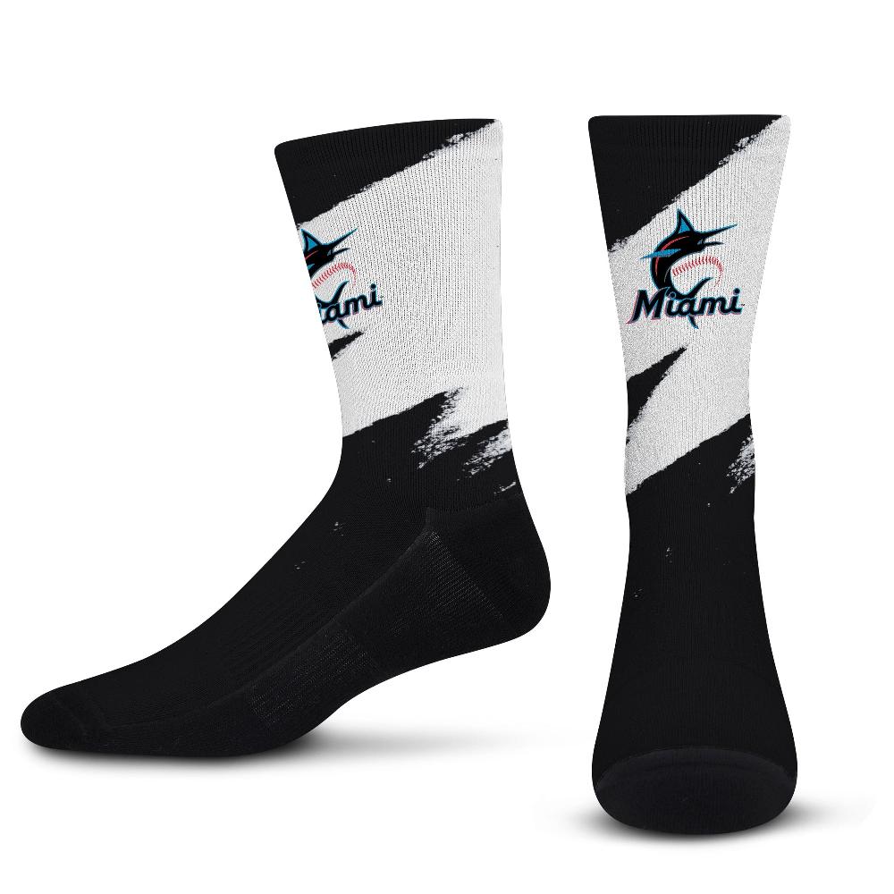 for bare feet Miami Marlins Tear It Up Socks Miami Marlins Tear It Up Socks