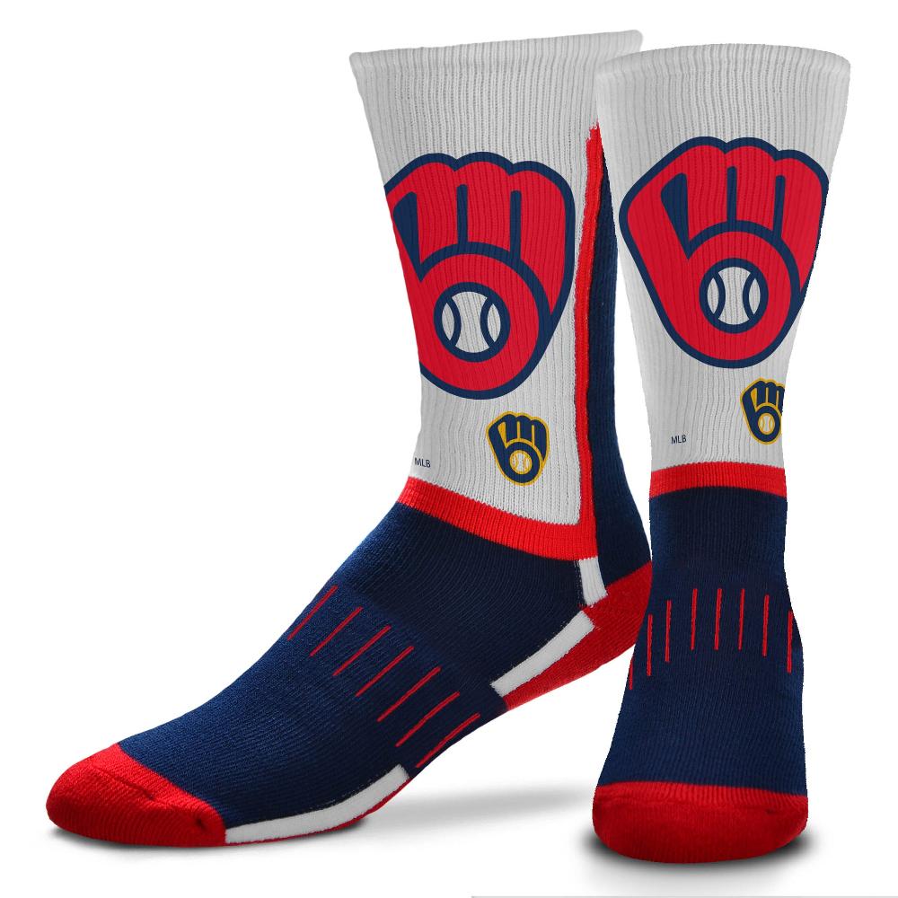 for bare feet Milwaukee Brewers Patriotic Star Socks