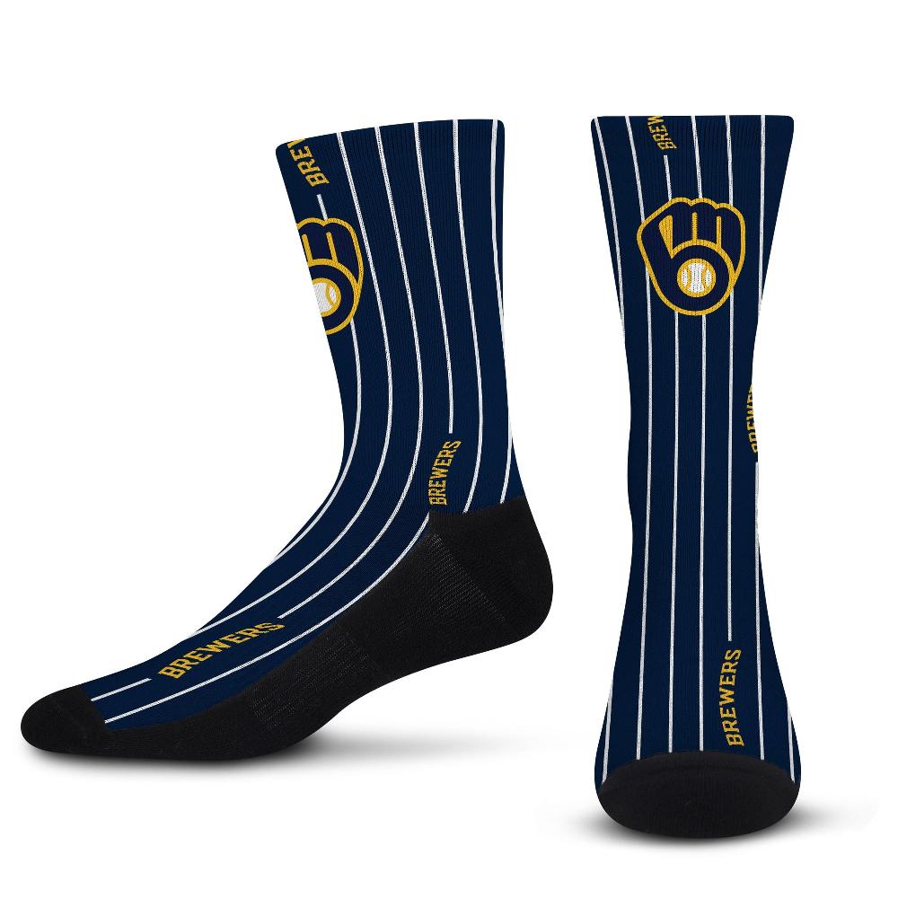 for bare feet Milwaukee Brewers Pinstripe Socks Milwaukee Brewers Pinstripe Socks