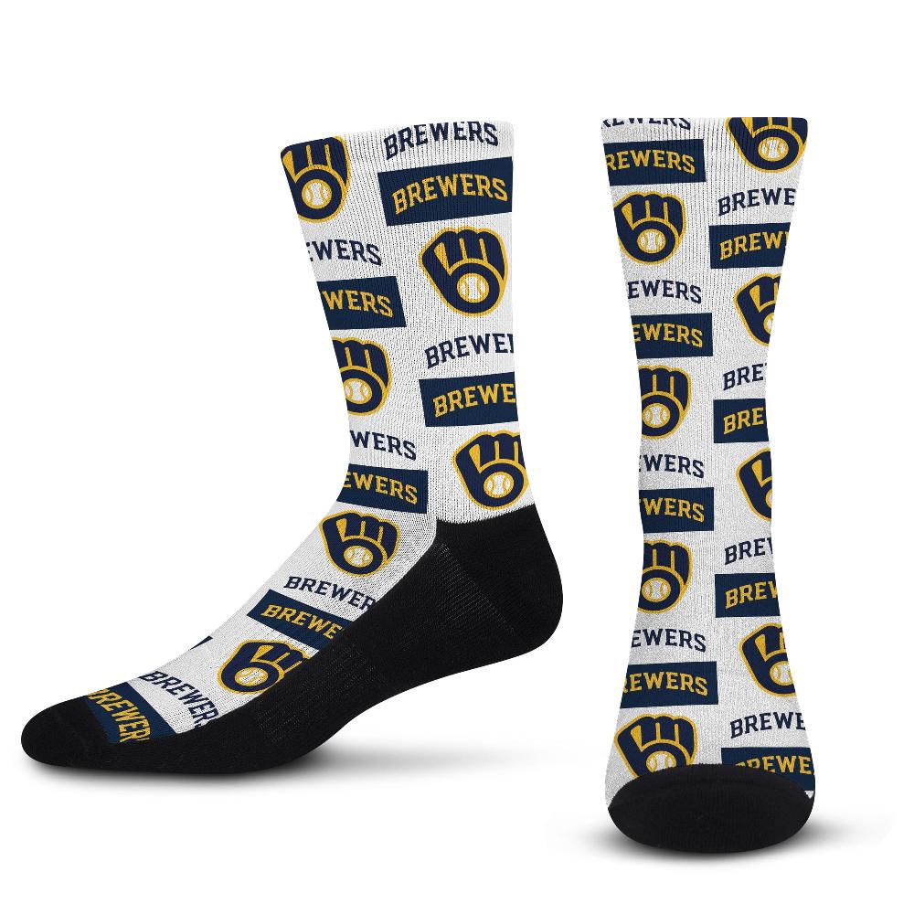 for bare feet Milwaukee Brewers Poster Print Socks Milwaukee Brewers Poster Print Socks