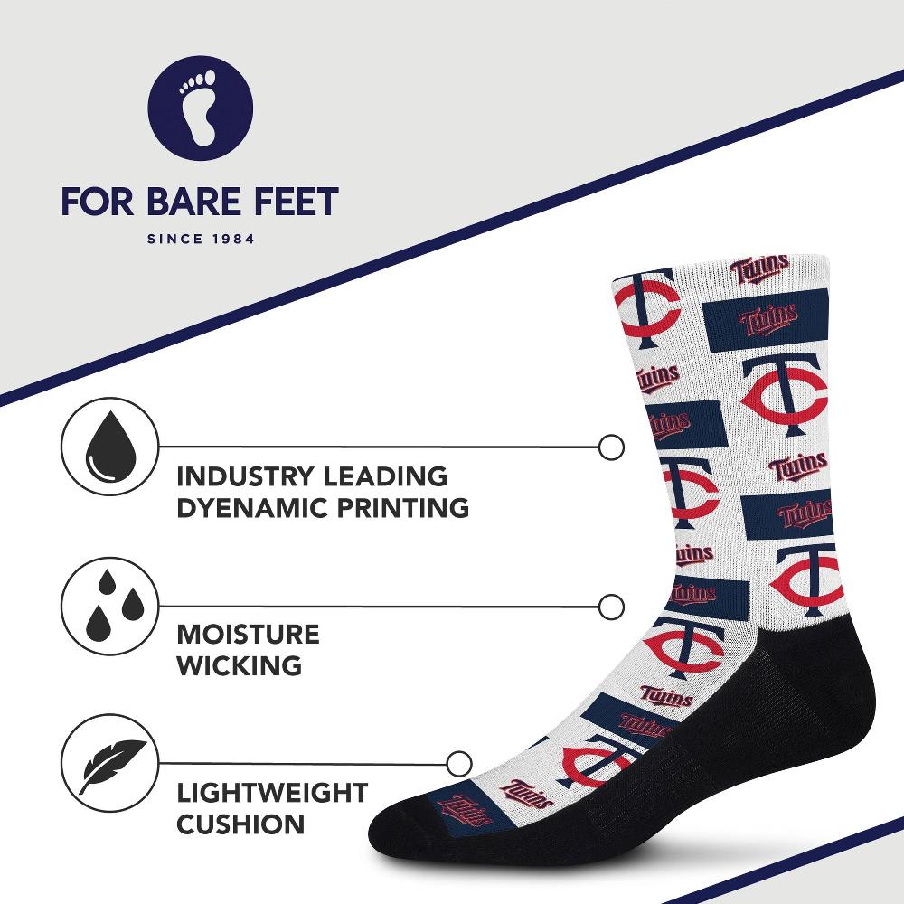 For Bare Feet Minnesota Twins Poster Print Socks Minnesota Twins Poster Print Socks