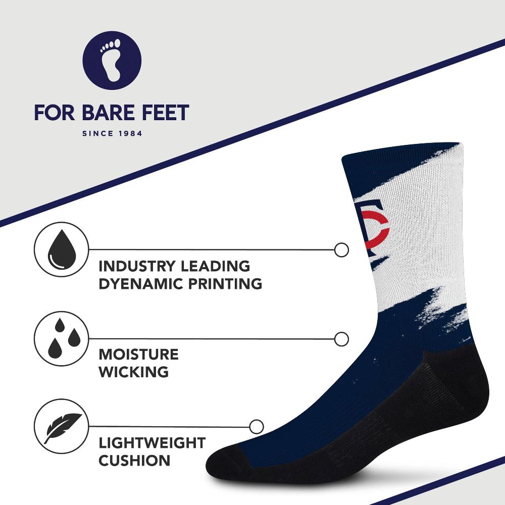 For Bare Feet Minnesota Twins Tear It Up Socks Minnesota Twins Tear It Up Socks
