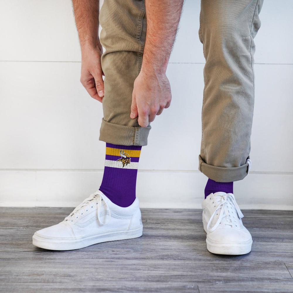 For Bare Feet Minnesota Vikings Legend Premium Crew Socks Minnesota Vikings Legend Premium Crew Socks