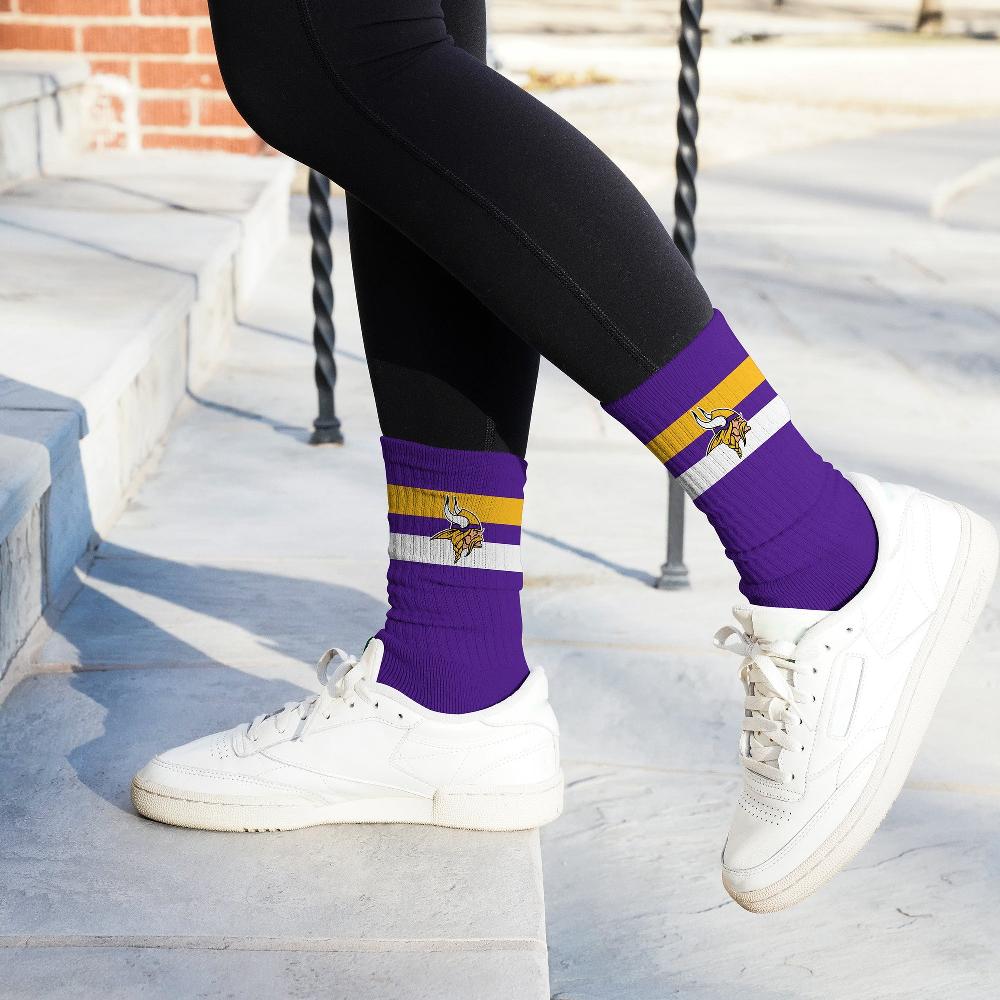 For Bare Feet Minnesota Vikings Legend Premium Crew Socks Minnesota Vikings Legend Premium Crew Socks