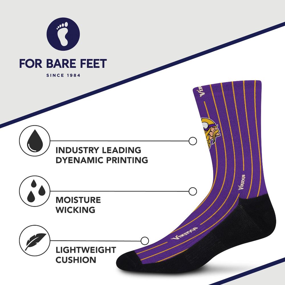 For Bare Feet Minnesota Vikings Pinstripe Minnesota Vikings Pinstripe