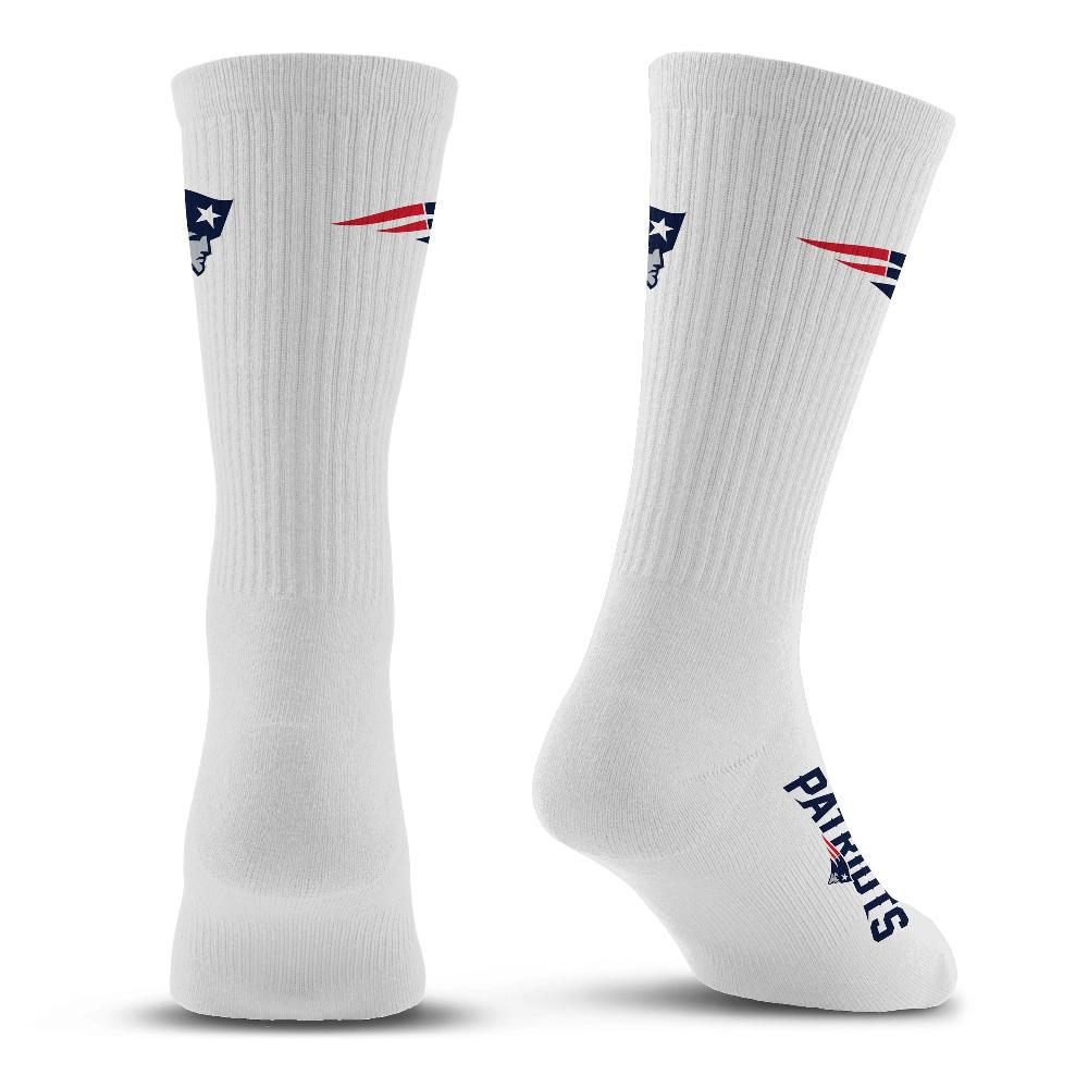 For Bare Feet New England Patriots Refresh Premium Crew Socks New England Patriots Refresh Premium Crew Socks