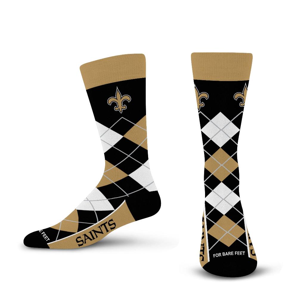 for bare feet New Orleans Saints Argyle Remix New Orleans Saints Argyle Remix