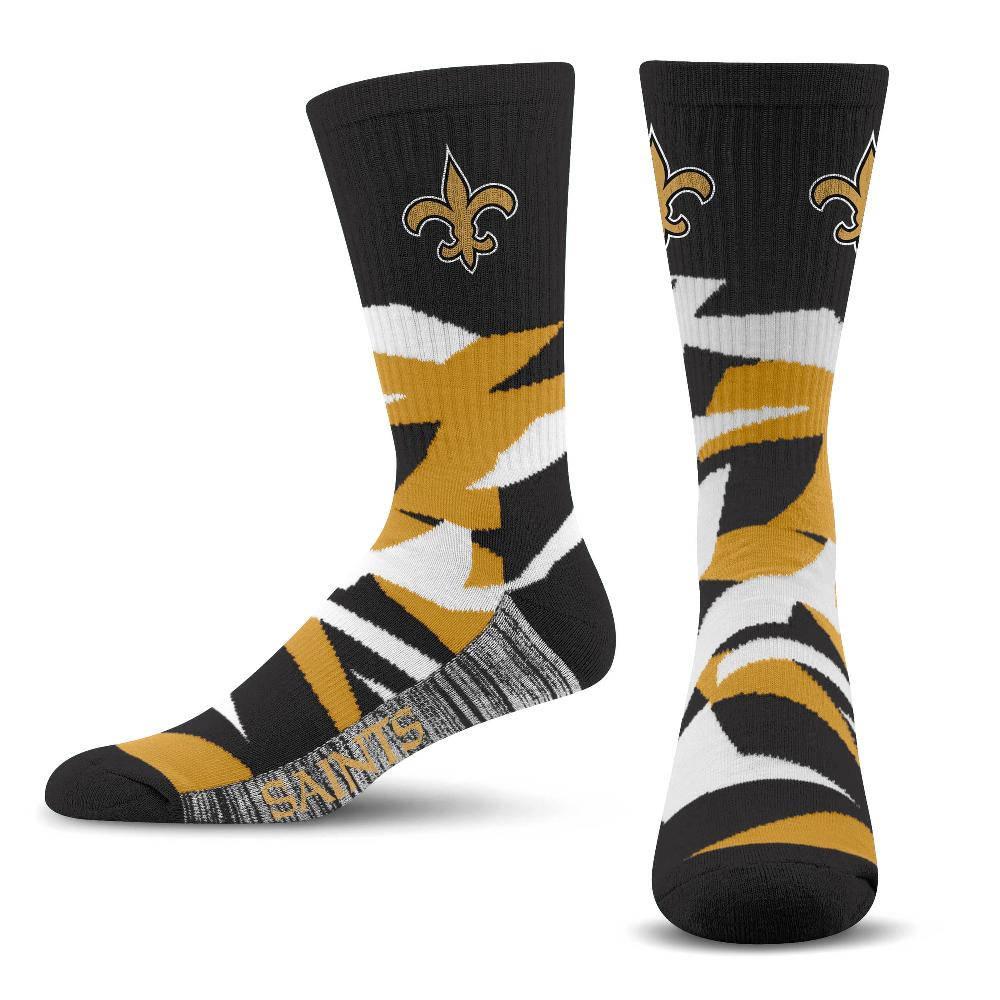 for bare feet New Orleans Saints Breakout Premium Crew Socks New Orleans Saints Breakout Premium Crew Socks
