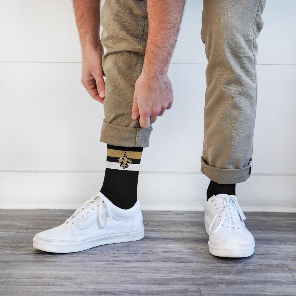 For Bare Feet New Orleans Saints Legend Premium Crew Socks New Orleans Saints Legend Premium Crew Socks