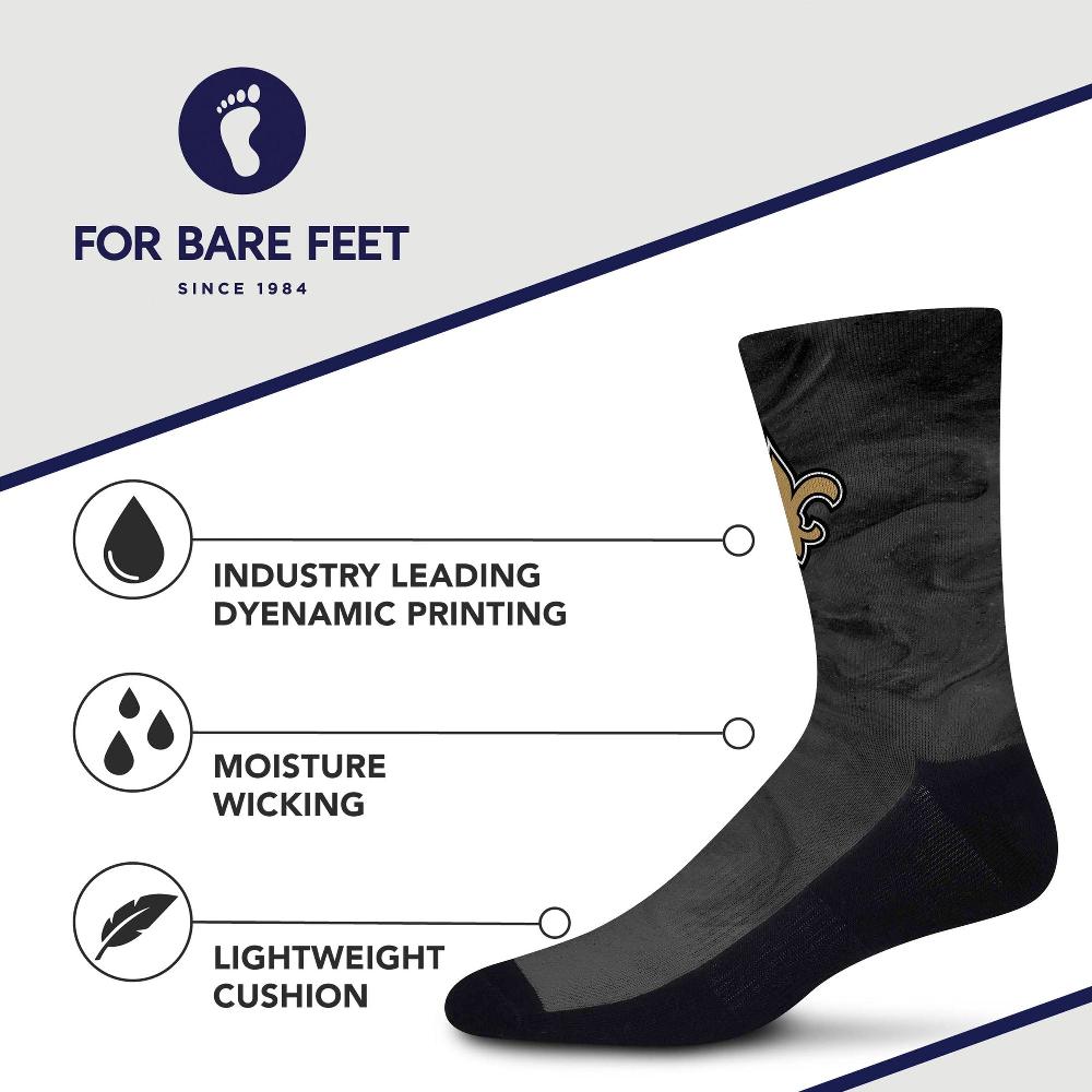 For Bare Feet New Orleans Saints Smoky Haze New Orleans Saints Smoky Haze