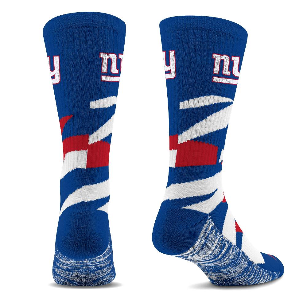 For Bare Feet New York Giants Breakout Premium Crew Socks New York Giants Breakout Premium Crew Socks