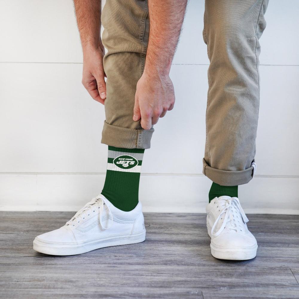 For Bare Feet New York Jets Legend Premium Crew Socks New York Jets Legend Premium Crew Socks