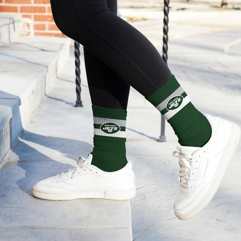 For Bare Feet New York Jets Legend Premium Crew Socks New York Jets Legend Premium Crew Socks