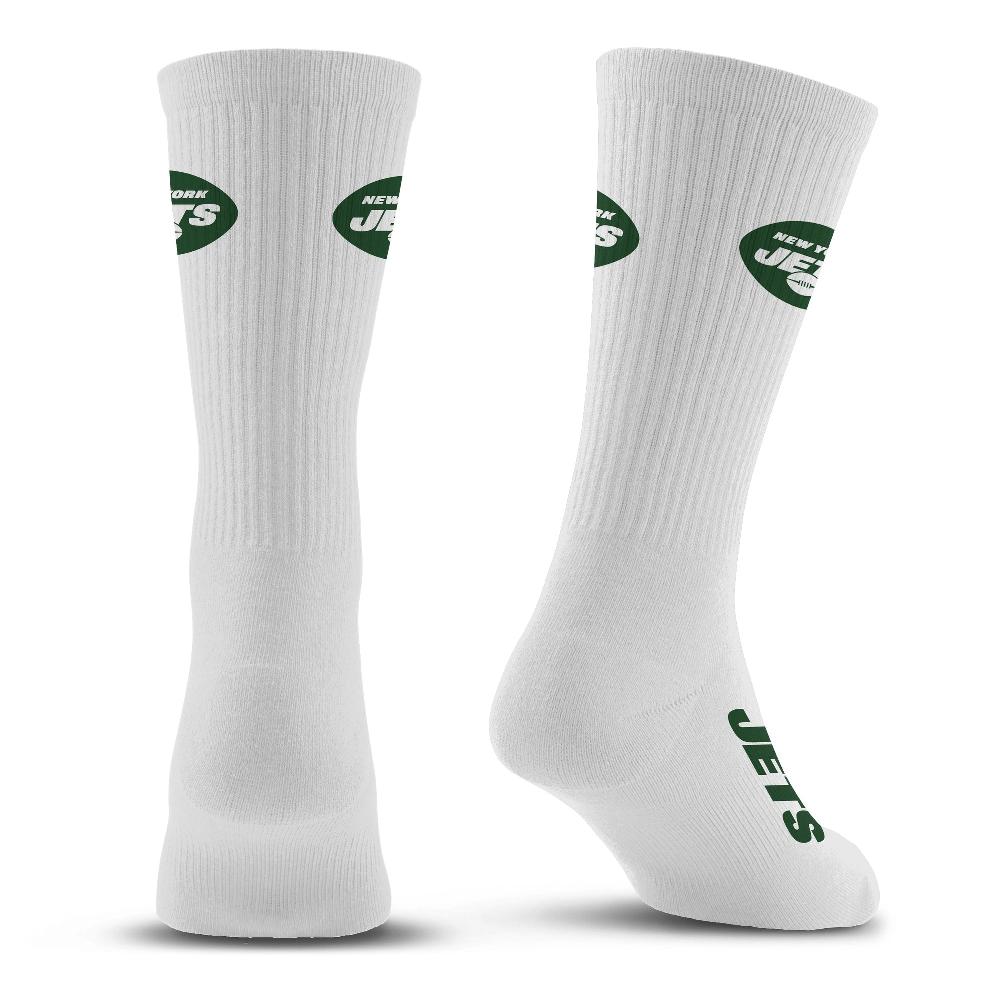 For Bare Feet New York Jets Refresh Premium Crew Socks New York Jets Refresh Premium Crew Socks