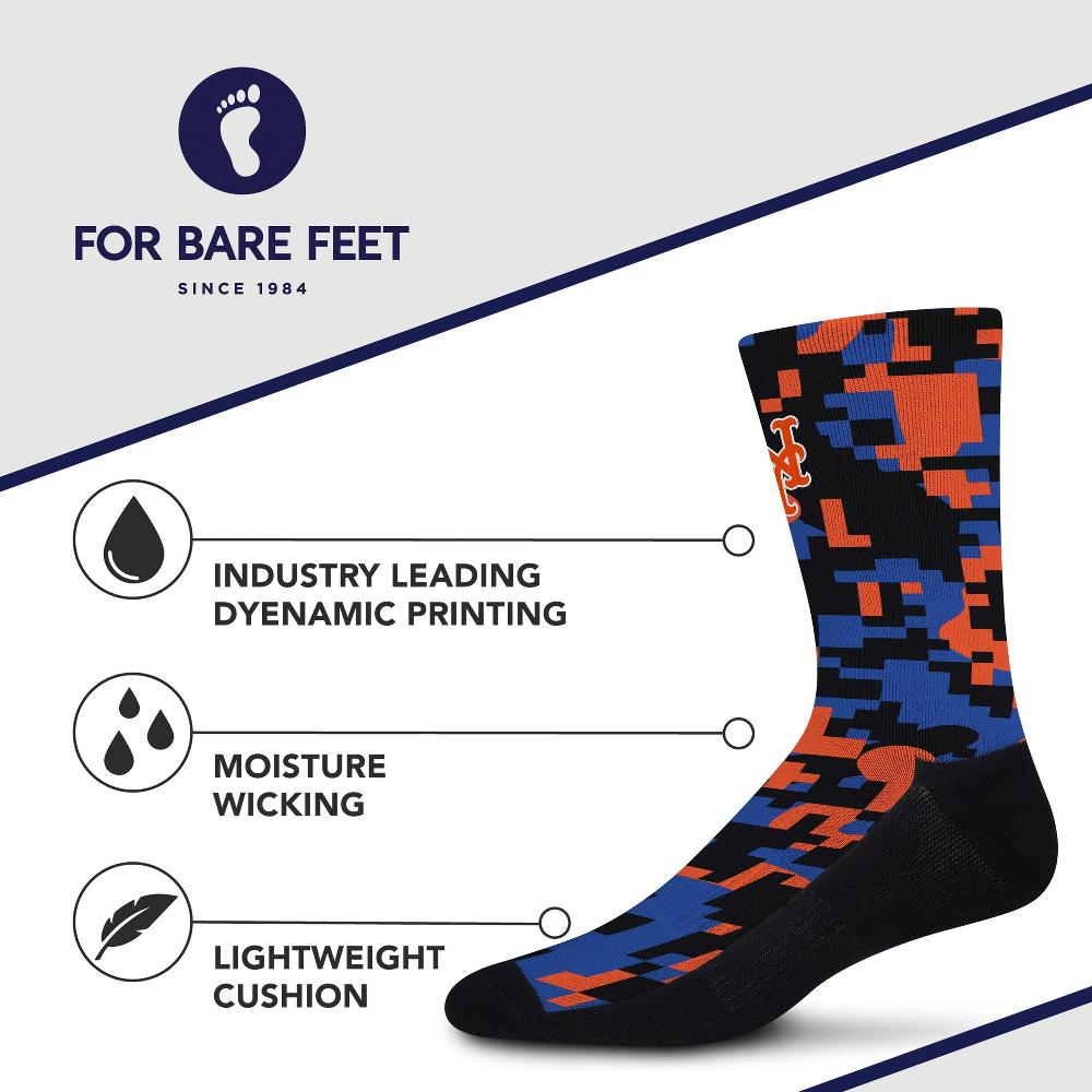 For Bare Feet New York Mets Digi Socks New York Mets Digi Socks