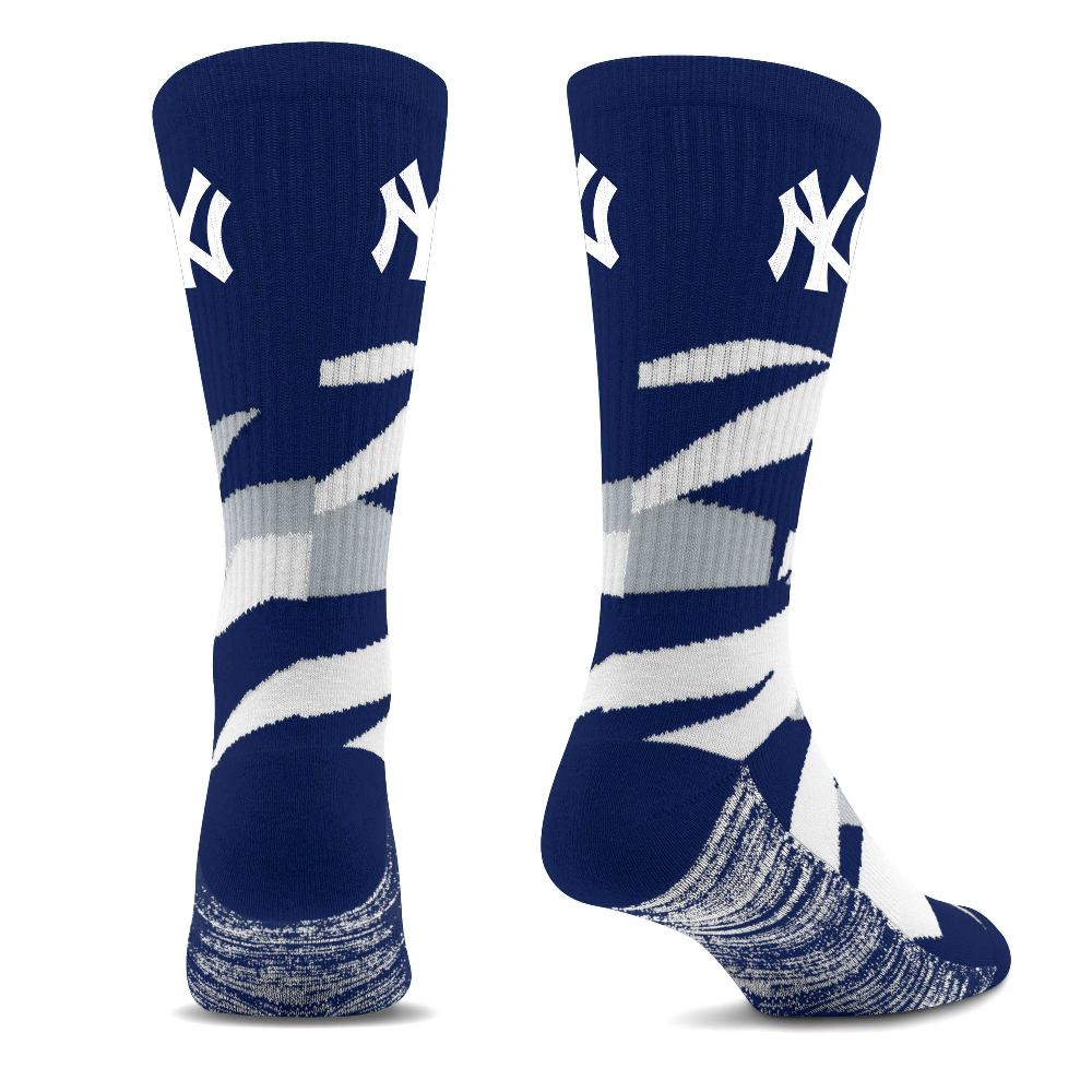 For Bare Feet New York Yankees Breakout Premium Crew Socks New York Yankees Breakout Premium Crew Socks