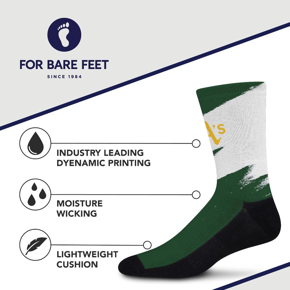 For Bare Feet Oakland Athletics Tear It Up Socks Oakland Athletics Tear It Up Socks