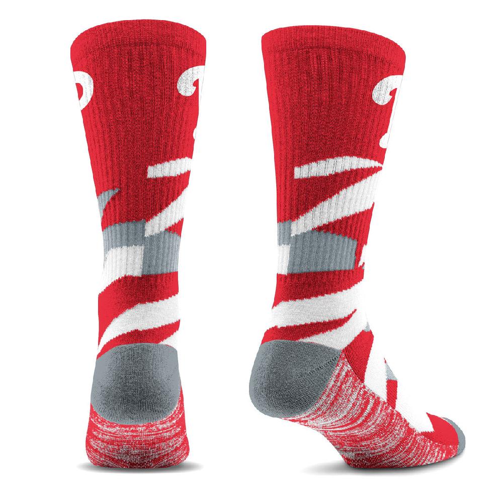 For Bare Feet Philadelphia Phillies Breakout Premium Crew Socks Philadelphia Phillies Breakout Premium Crew Socks