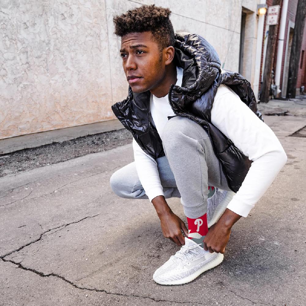 For Bare Feet Philadelphia Phillies Breakout Premium Crew Socks Philadelphia Phillies Breakout Premium Crew Socks