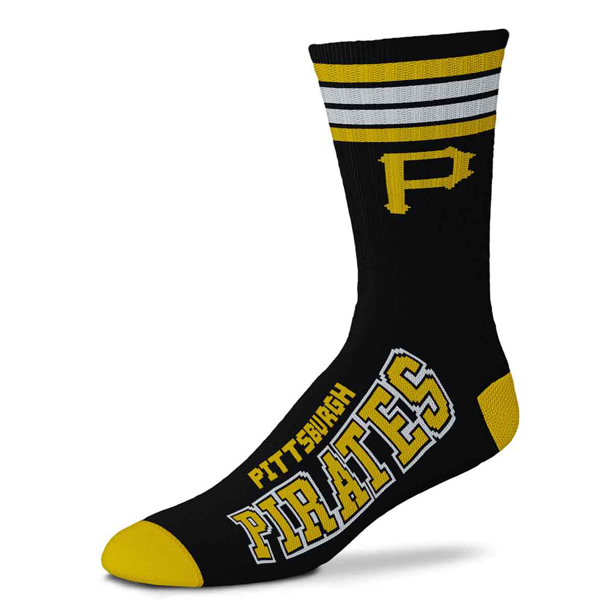 for bare feet Pittsburgh Pirates 4 Stripe Deuce Socks