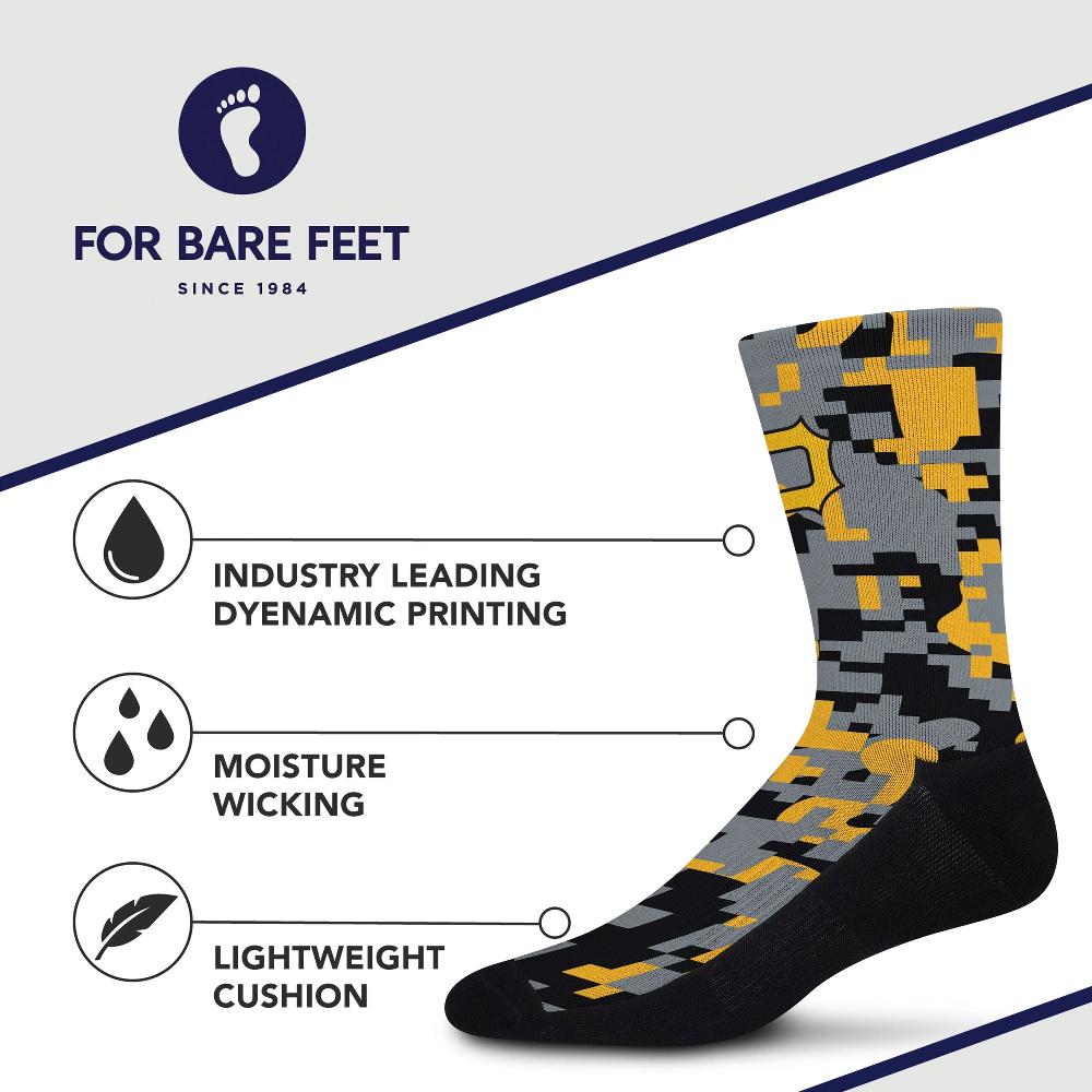 For Bare Feet Pittsburgh Pirates Digi Socks Pittsburgh Pirates Digi Socks